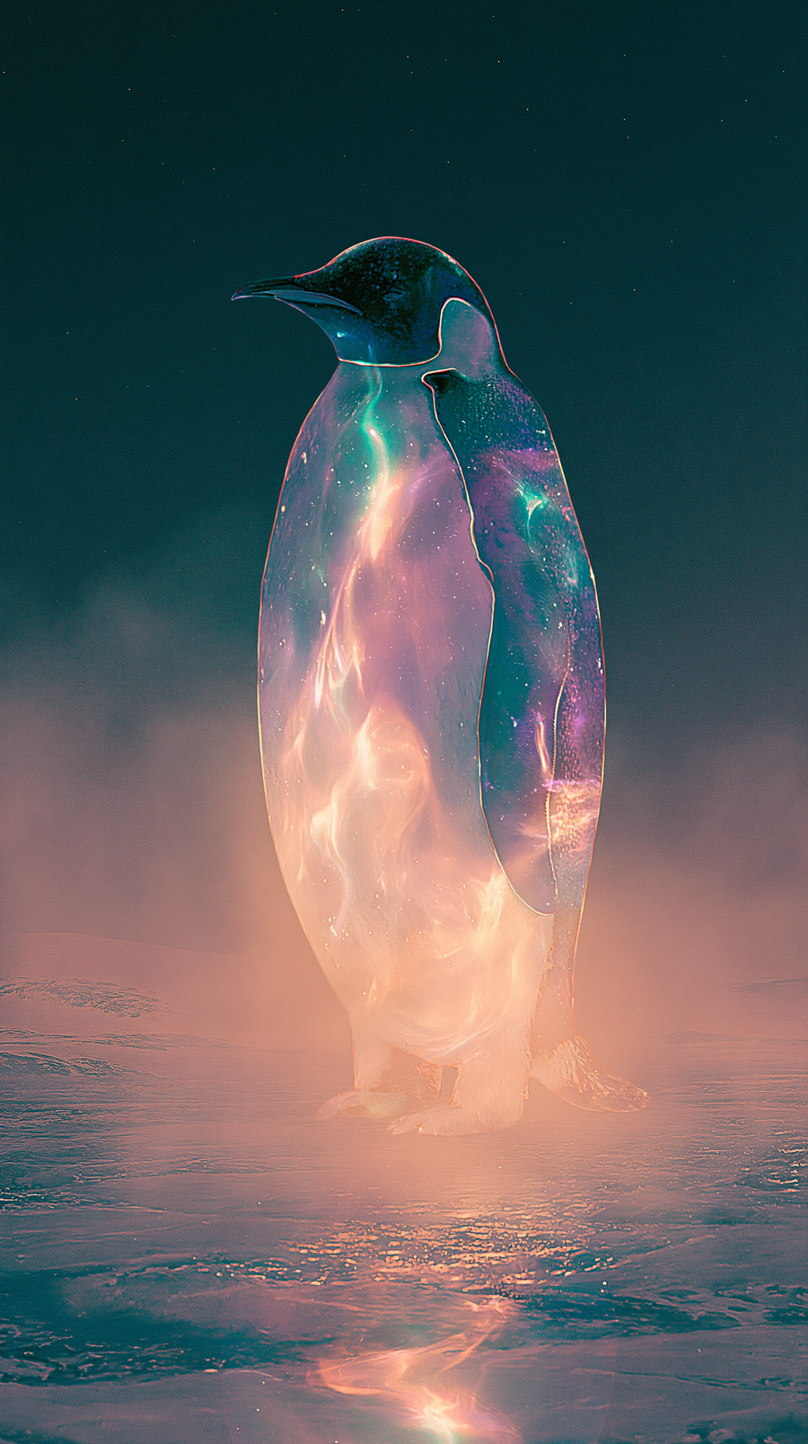 lone penguin standing — original artwork by PenguinYiez97, Lucent Torn