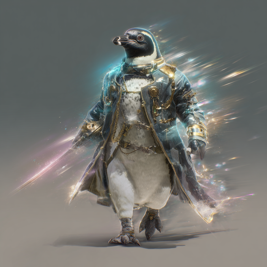 penguin aura, main character energy — original artwork by PenguinYiez97, Lucent Torn