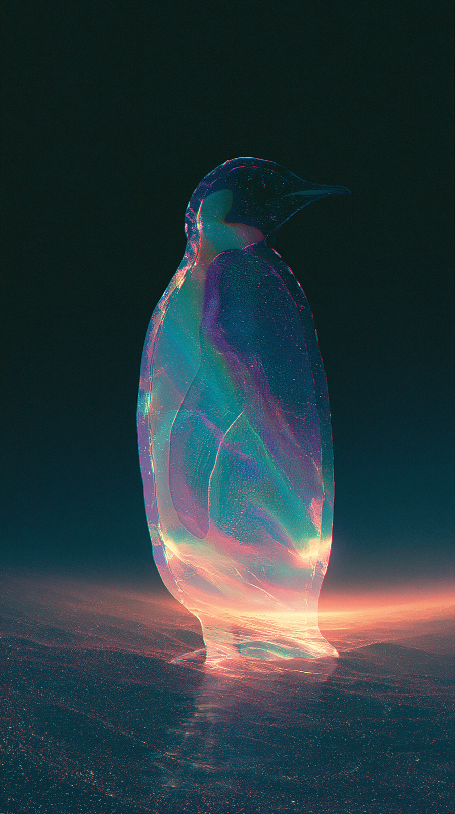 lone penguin standing — original artwork by PenguinYiez97, Lucent Torn