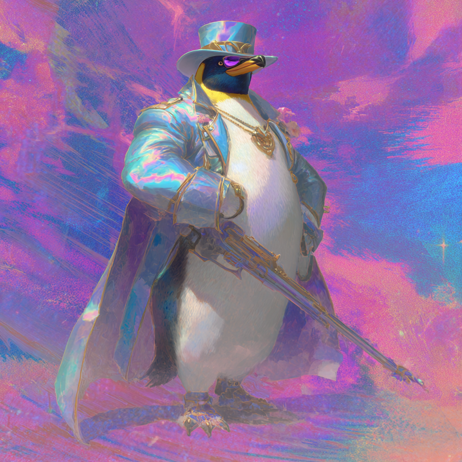 penguin aura, main character energy — original artwork by PenguinYiez97, Lucent Torn